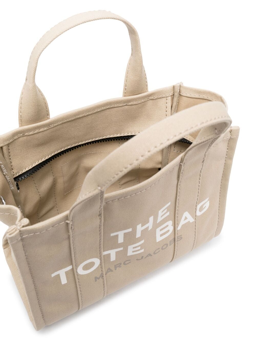 TOTE THE MINI BEIGE LETRAS BLANCAS