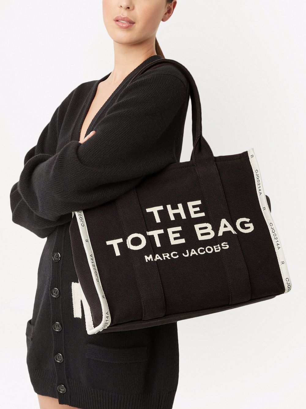 TOTE THE LARGE NEGRO LOGO VIVOS BLANCOS