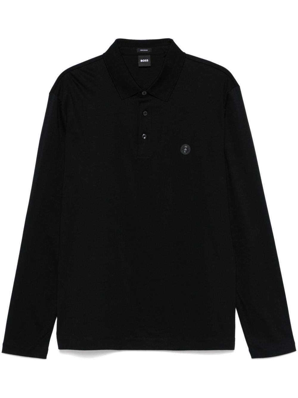 POLO ML CPALEY NEGRO LOGO METAL