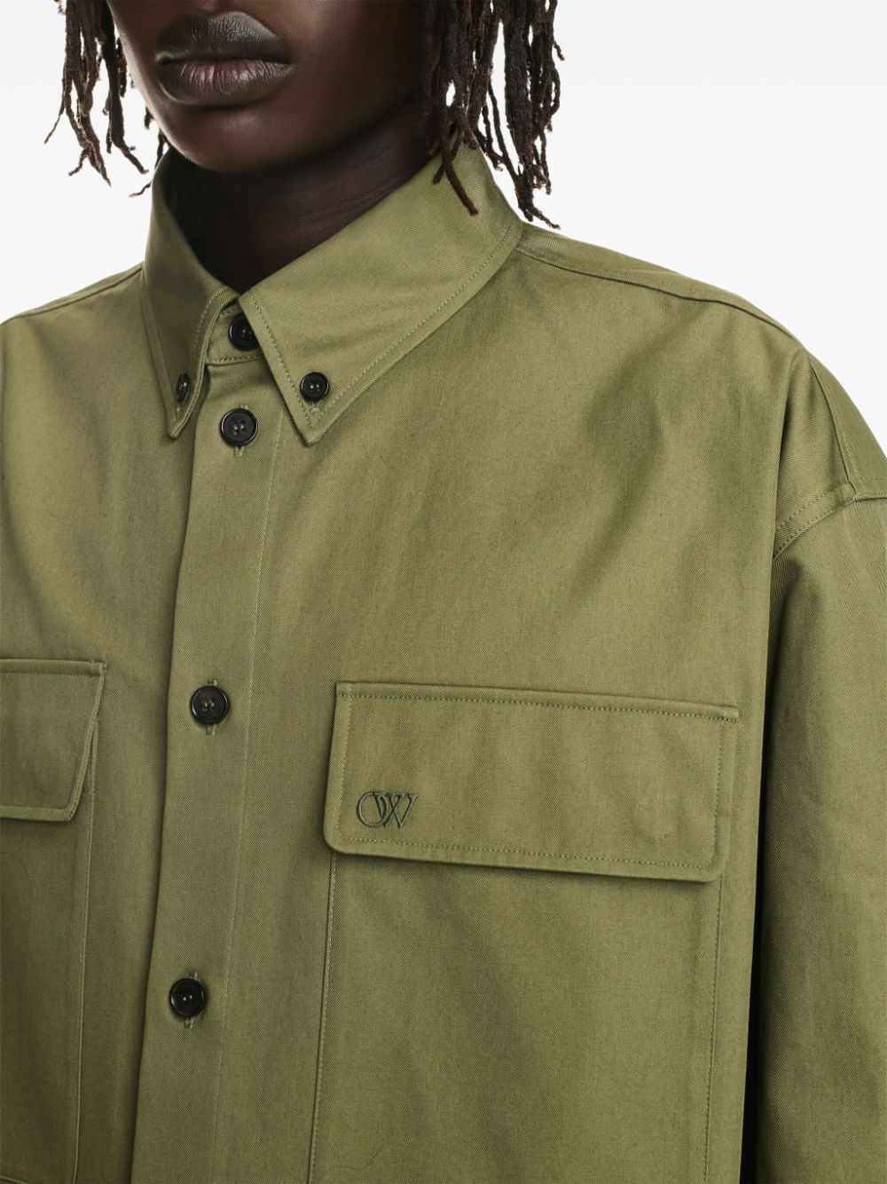 SOBRECAMISA VERDE MILITAR OVER