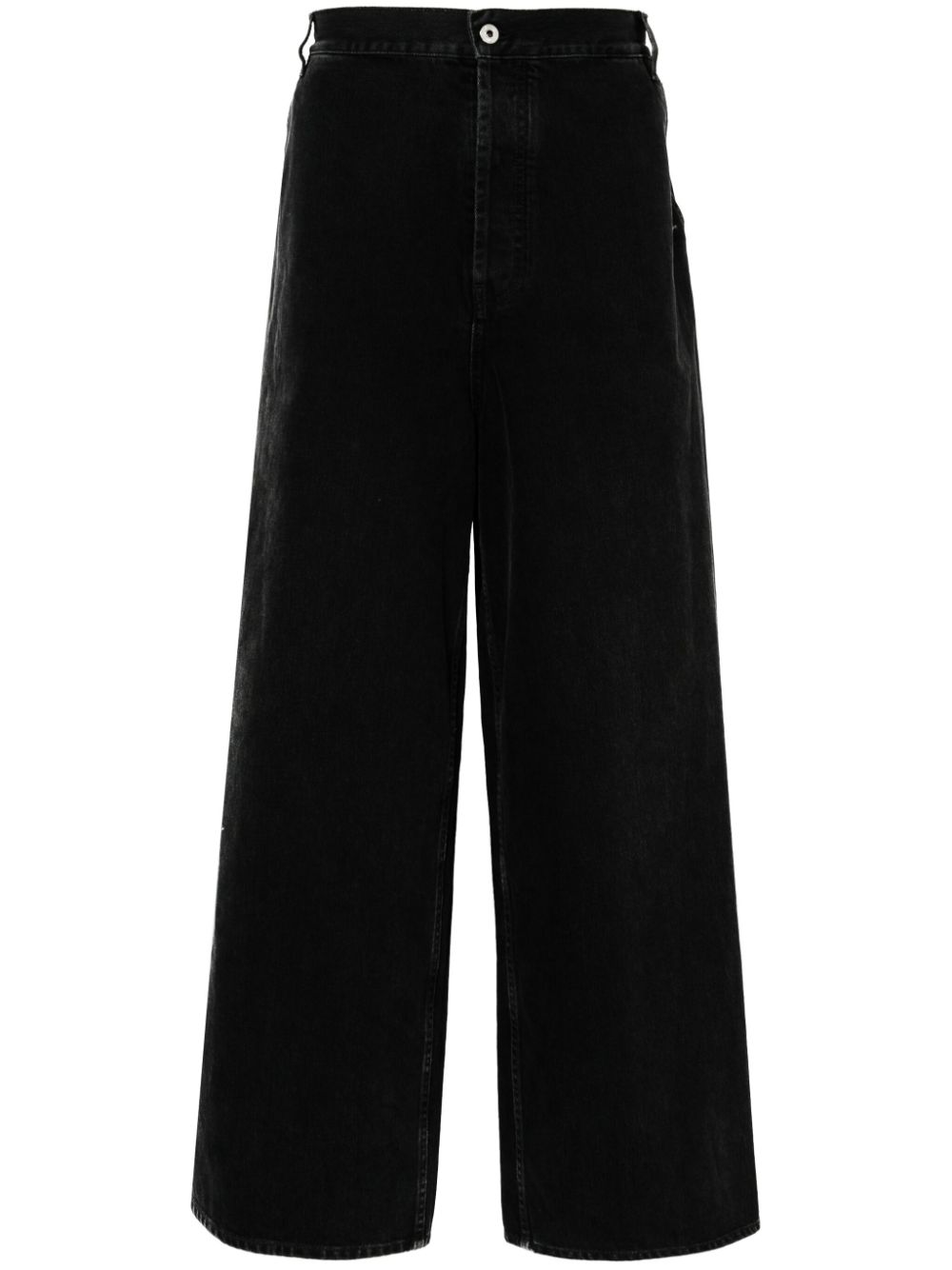 PANTALON JEAN NEGRO WASHED CAMAL ANCHO