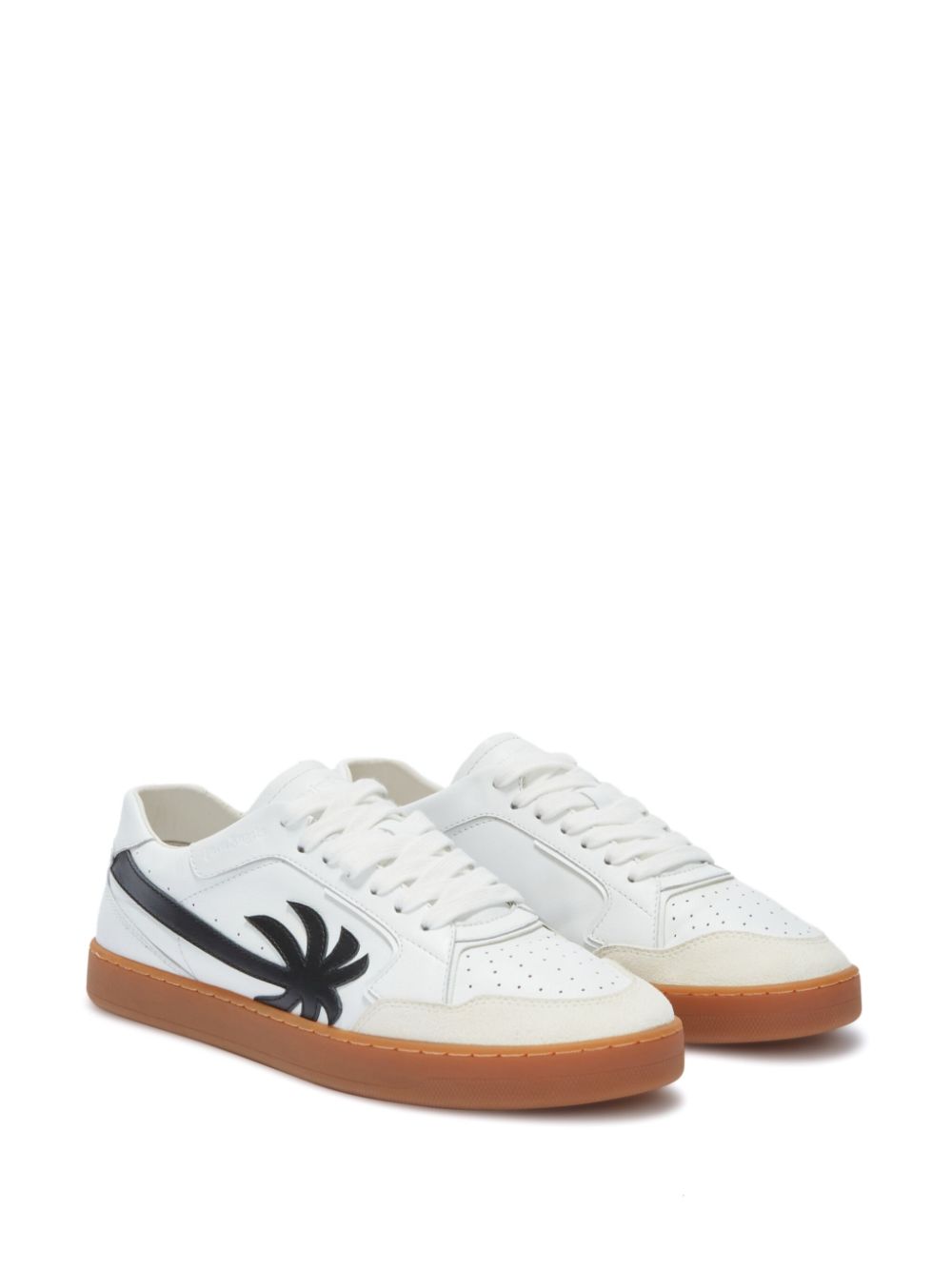 SNEAKER NEW PALM PLANA BLANCA LOGO NEGRO