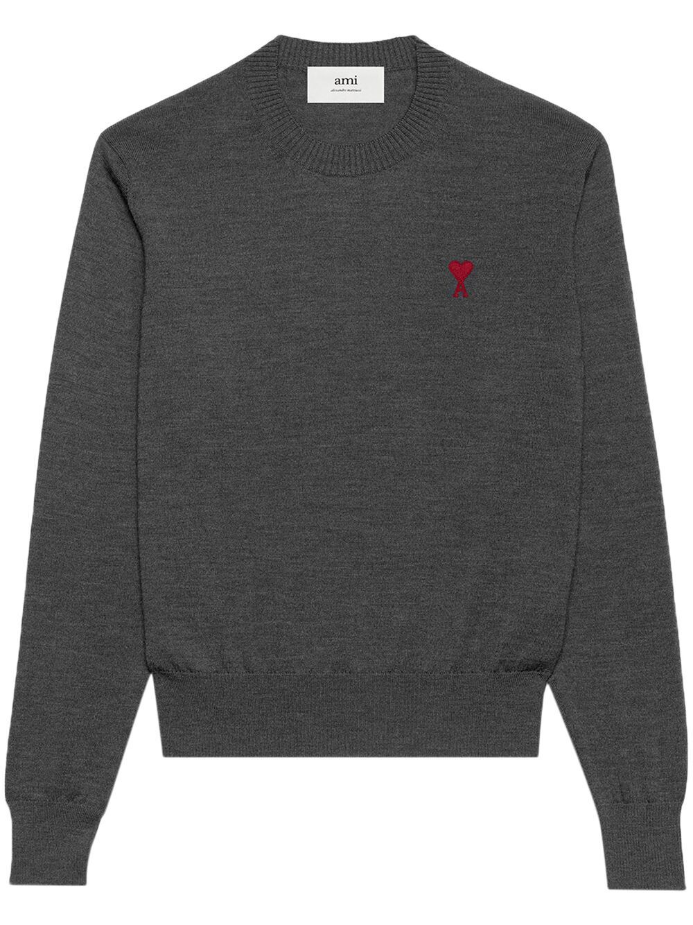 SUETER GRIS LOGO ROJO