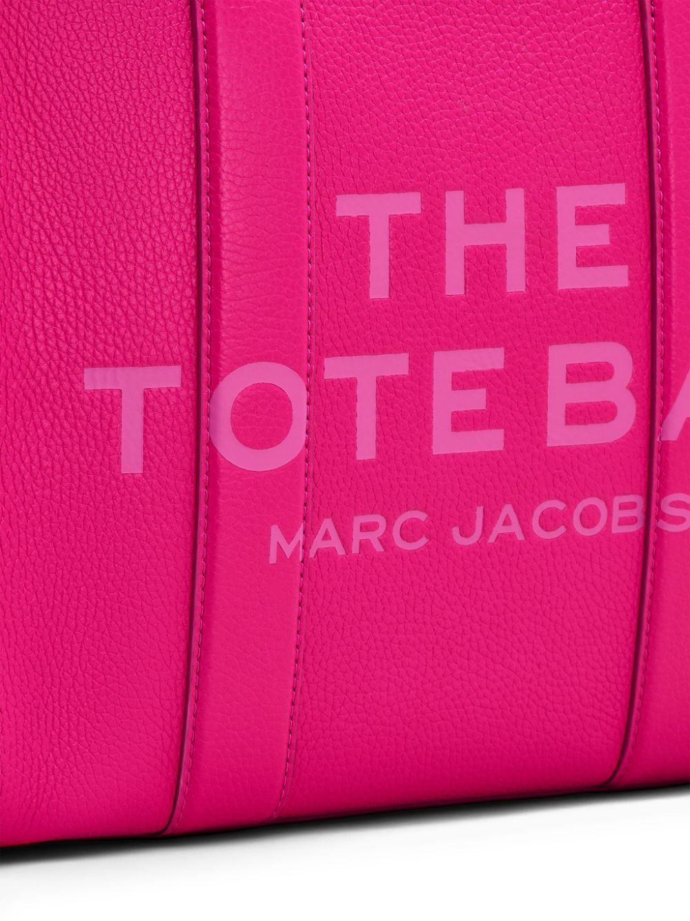 TOTE PIEL THE MEDIUM ROSA CHICLE LOGO