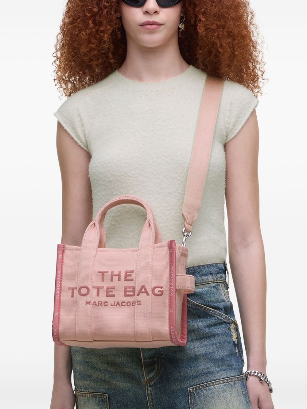 TOTE THE SMALL ROSA PASTEL LOGO ROSA