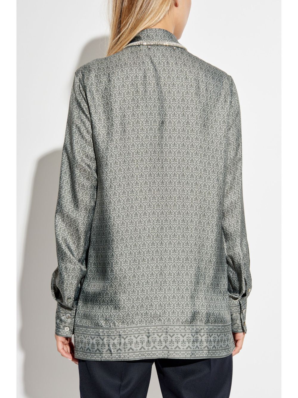 CAMISA PIJAMA JOURNEY GRIS EST FLORES