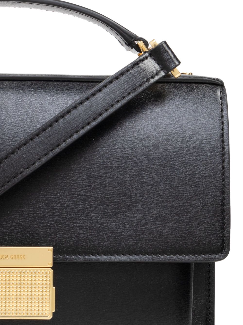 BOLSO VENEZIA NEGRO DETALLES DORADOS