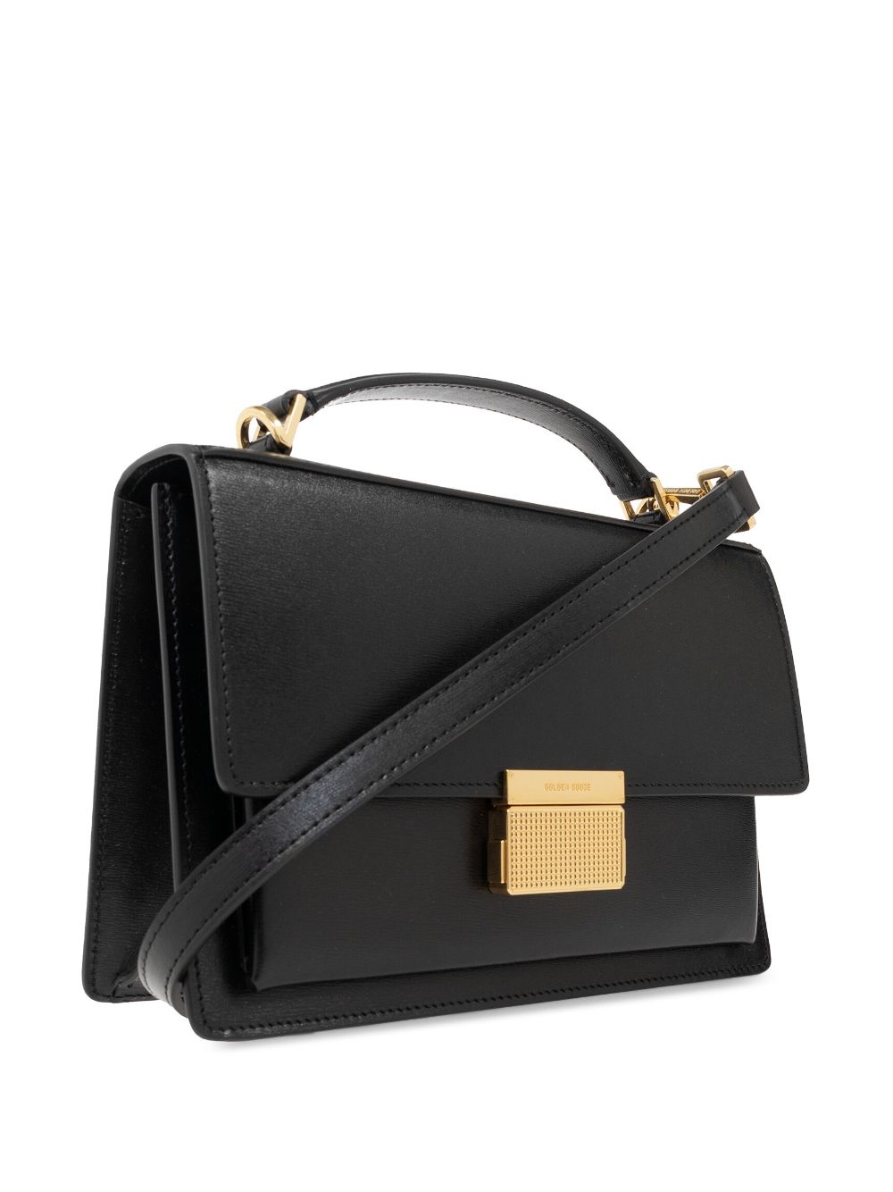 BOLSO VENEZIA NEGRO DETALLES DORADOS