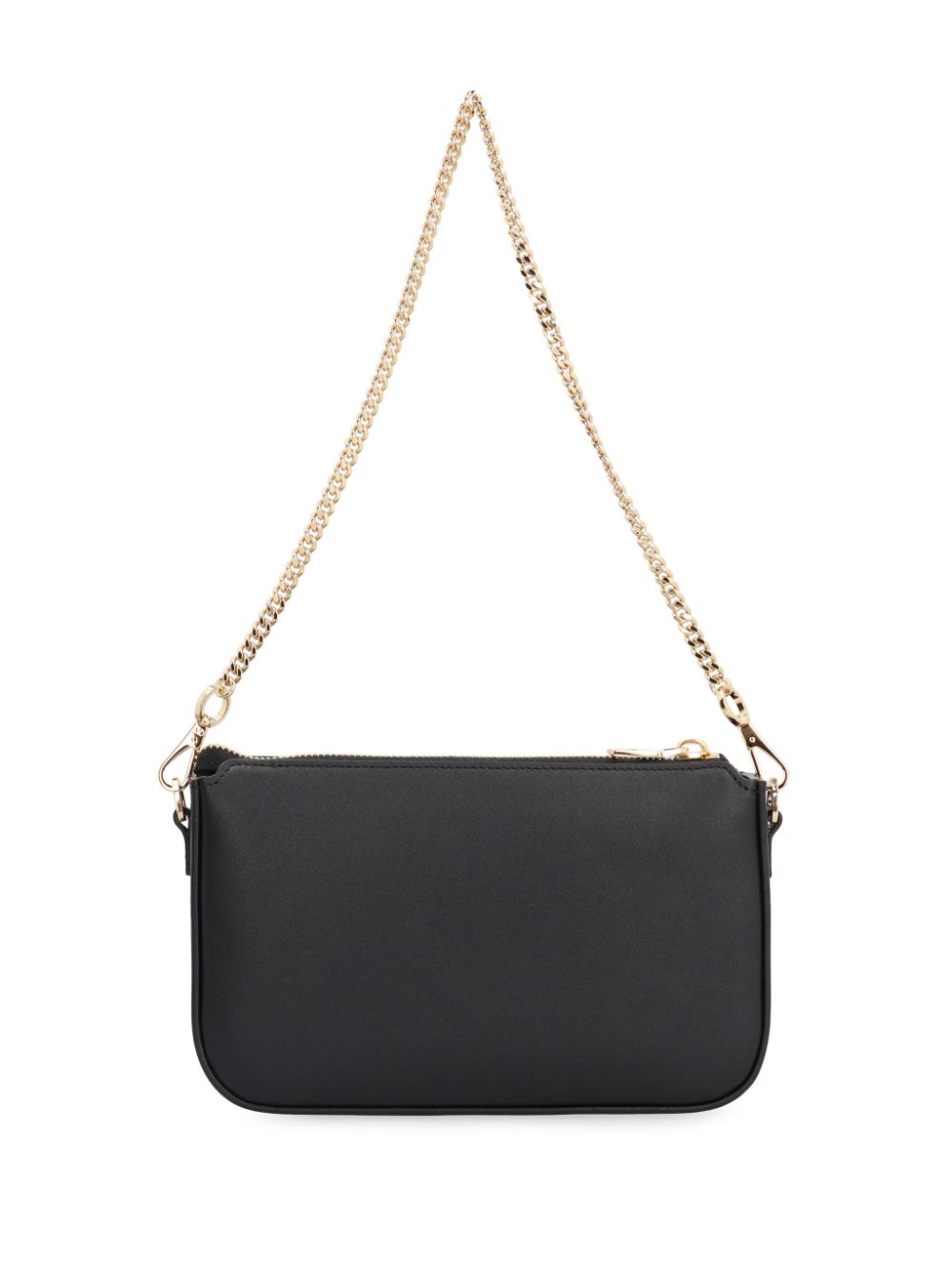 BOLSO MINI NEGRO LOGO DORADO