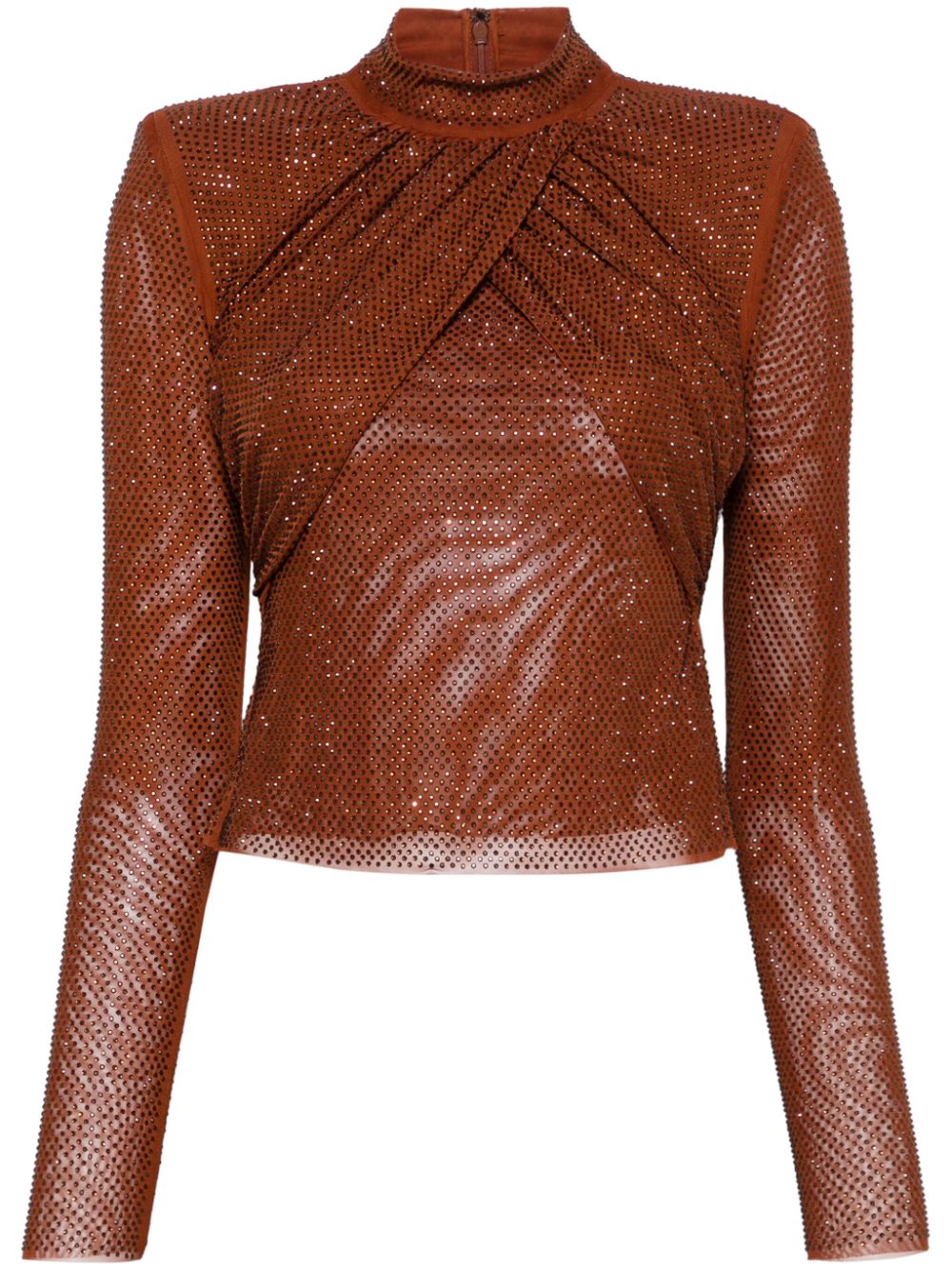 TOP ML MARRON BRILLOS