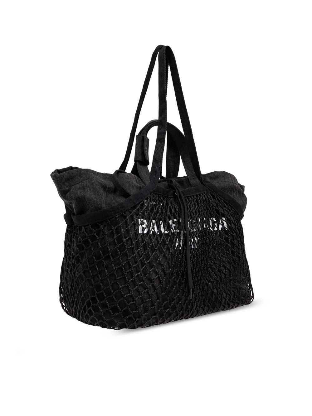 TOTE CANVAS M NEGRO WASHED