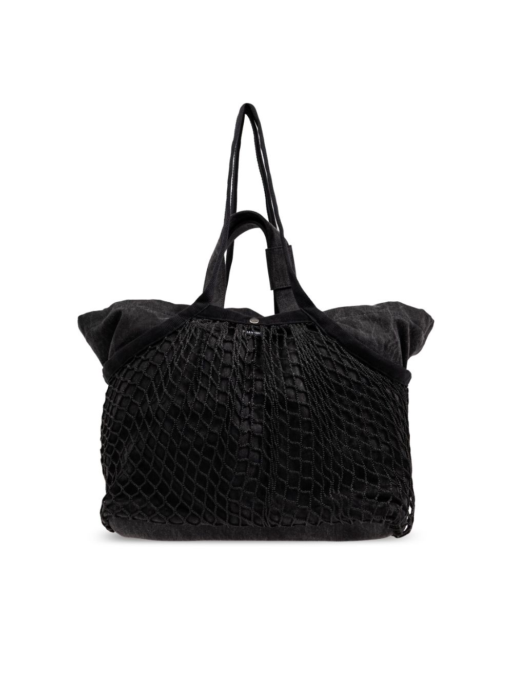 TOTE CANVAS M NEGRO WASHED