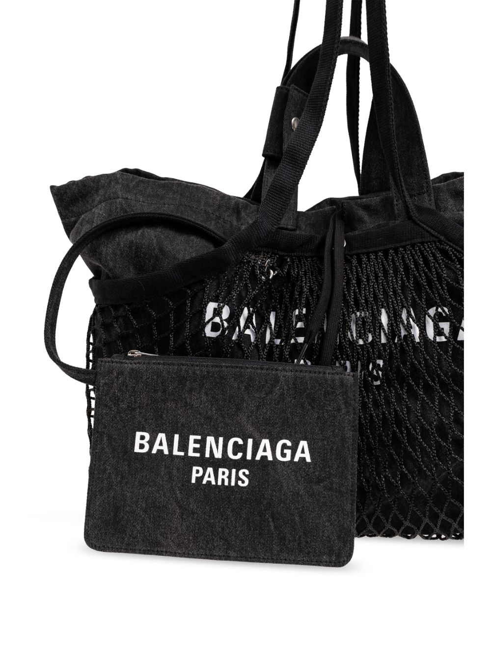 TOTE CANVAS M NEGRO WASHED