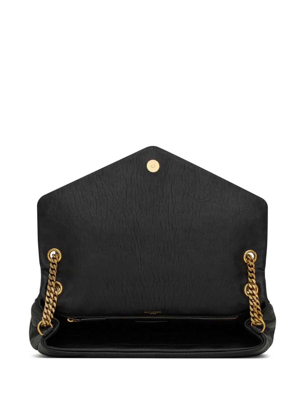 BOLSO CALYPSO L NEGRO LOGO DORADO