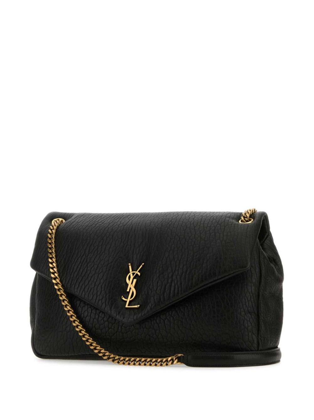 BOLSO CALYPSO L NEGRO LOGO DORADO