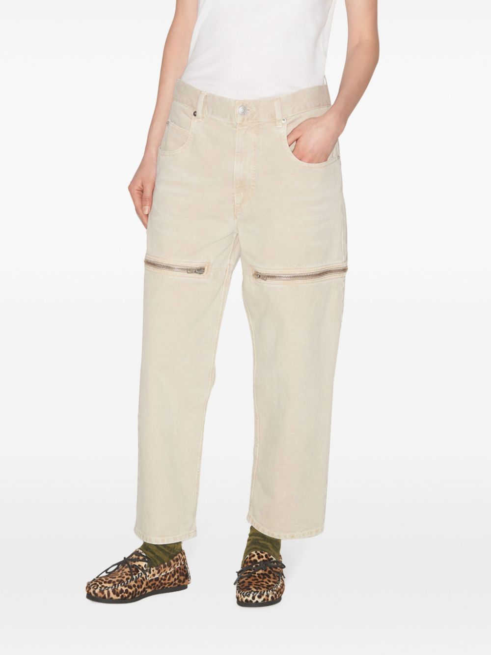 PANTALON 5B SALIA BEIGE ABERTURA ZIP