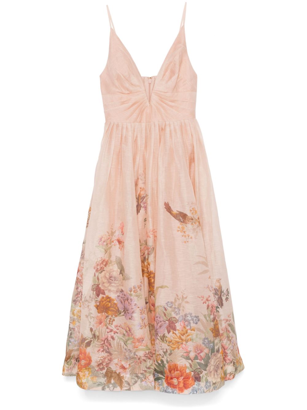 VESTIDO TIRANTES PAVILION NUDE FLORES