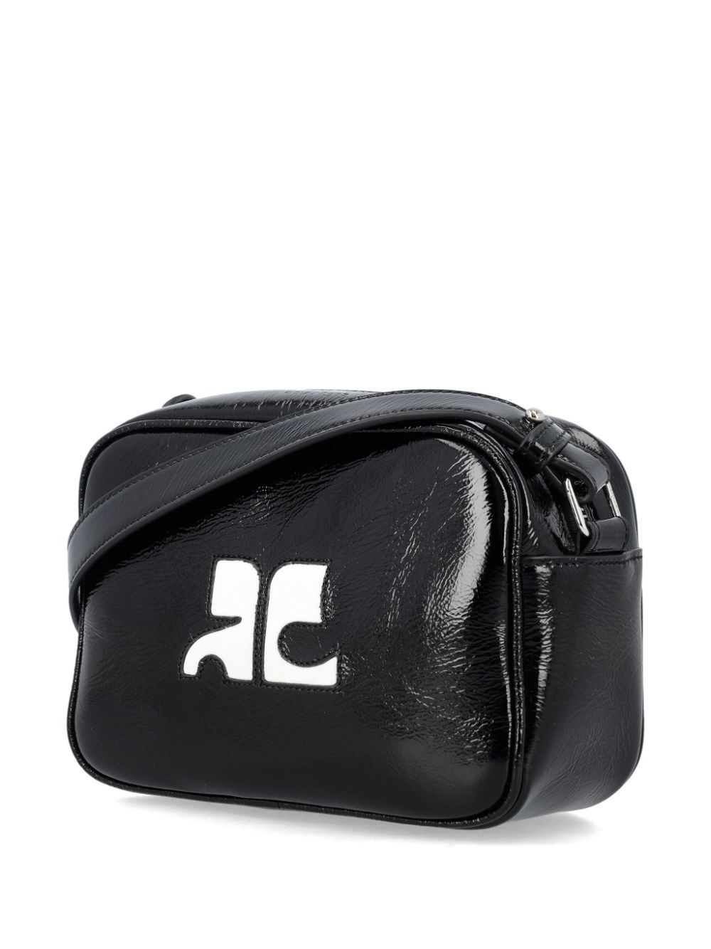 CAMERA BAG NAPLACK NEGRO CHAROL LOGO BCO