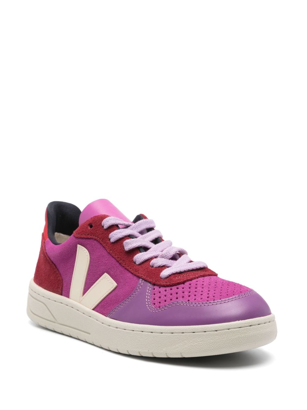 SNEAKER V10 FUCSIA MULTICOLOR V BEIGE