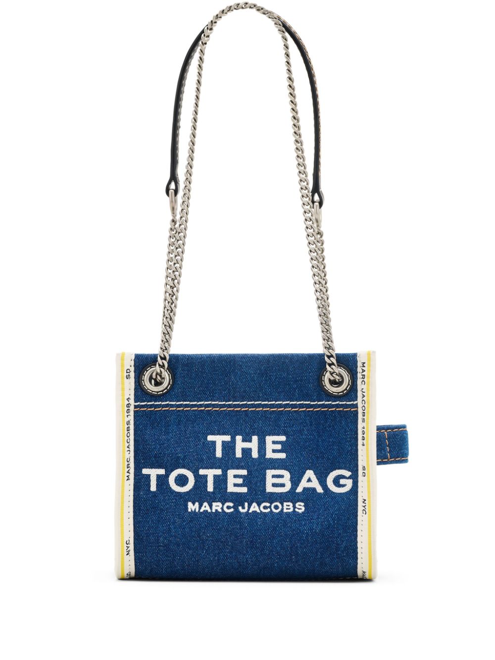 TOTE THE MINI DENIM VIVO BLANCO LOGOS