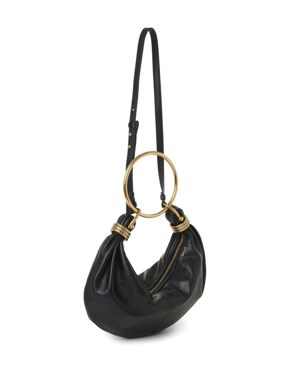 BOLSO BRACELET MEDIA LUNA NEGRO