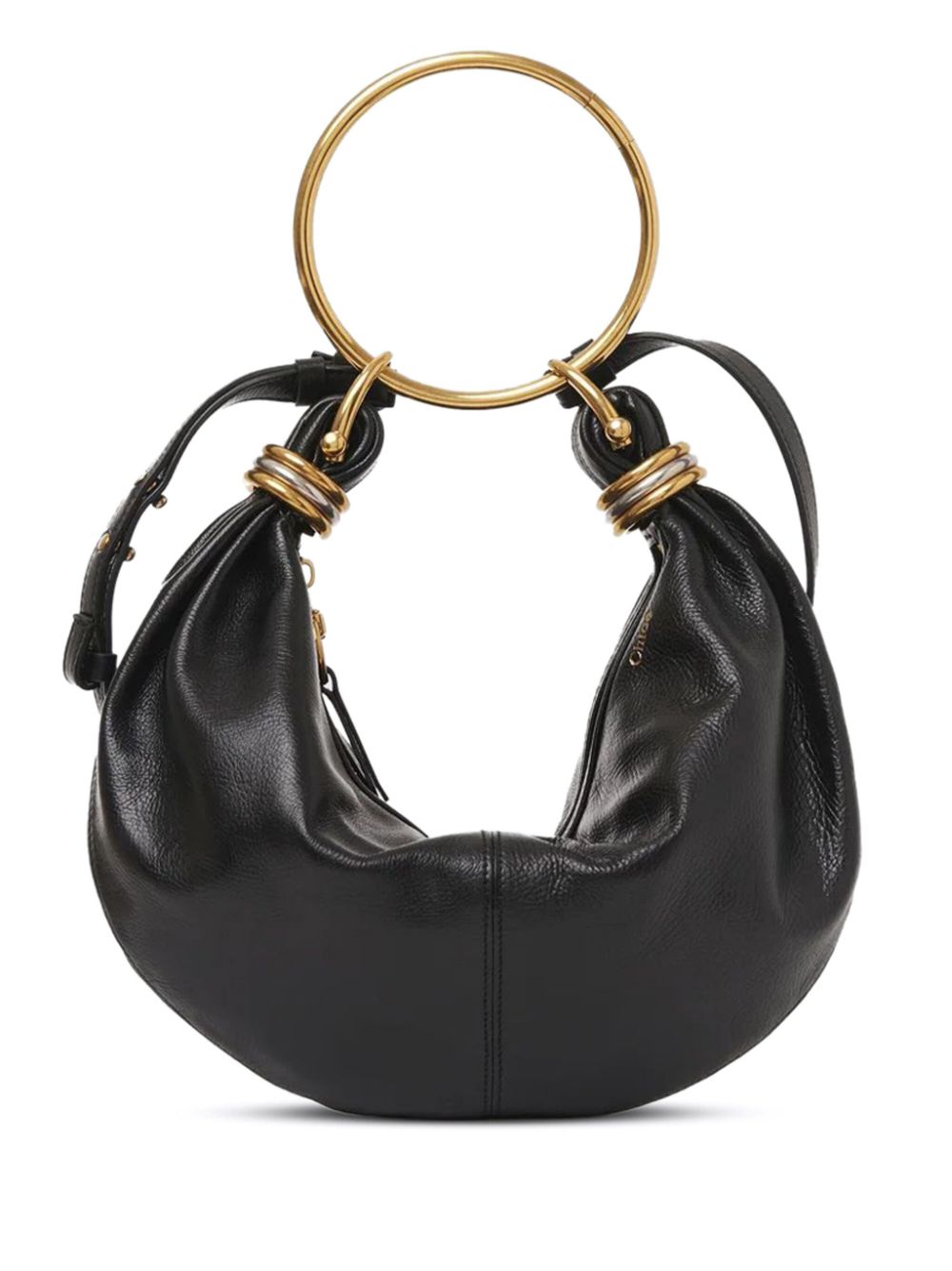 BOLSO BRACELET MEDIA LUNA NEGRO