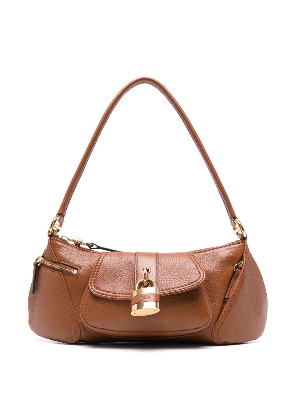 BOLSO SHOULDER THE 99 MARRON DET DORADOS