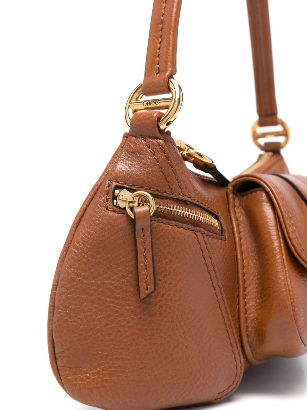 BOLSO SHOULDER THE 99 MARRON DET DORADOS