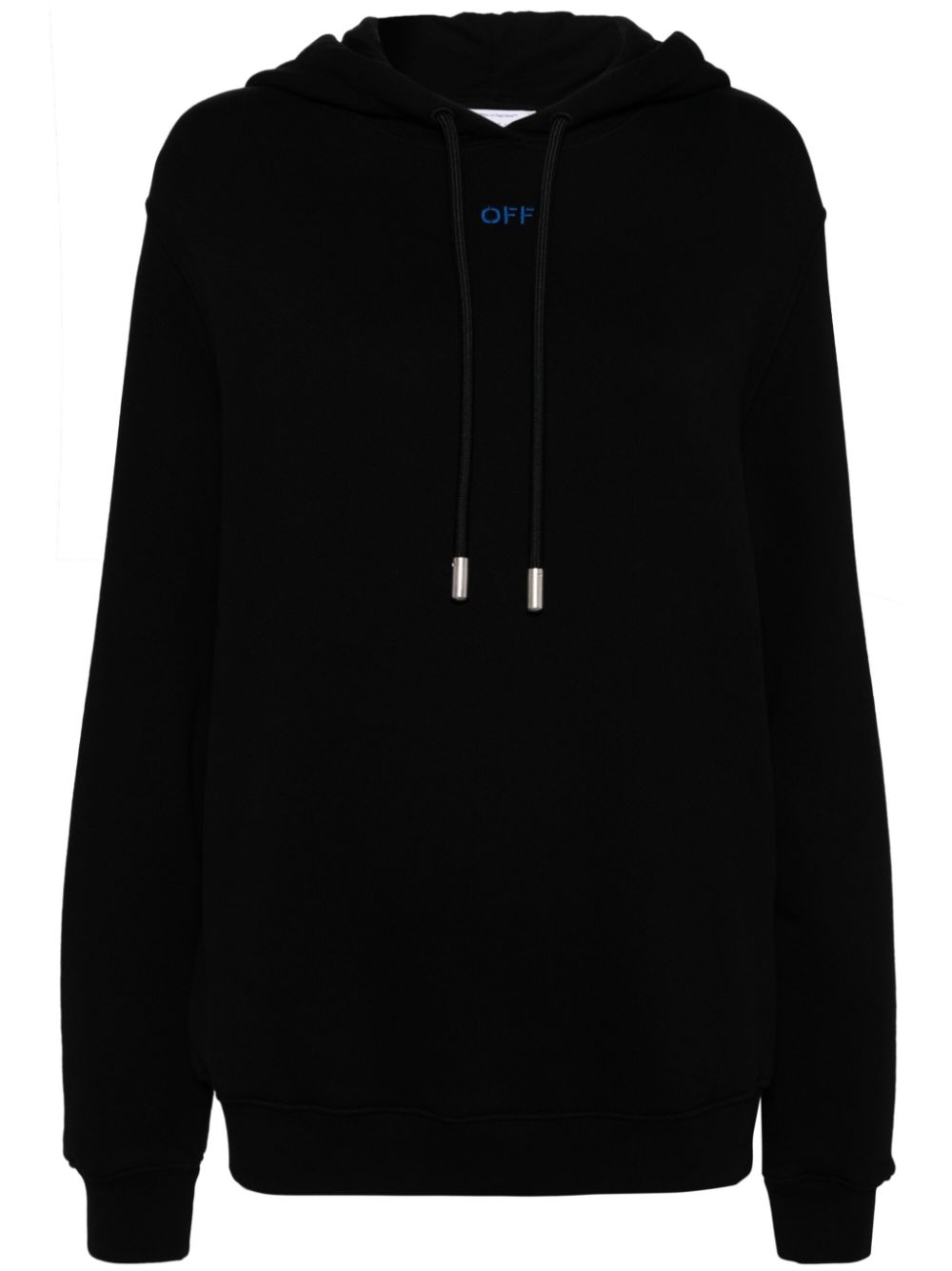 HOODIE NEGRO LOGO AZUL