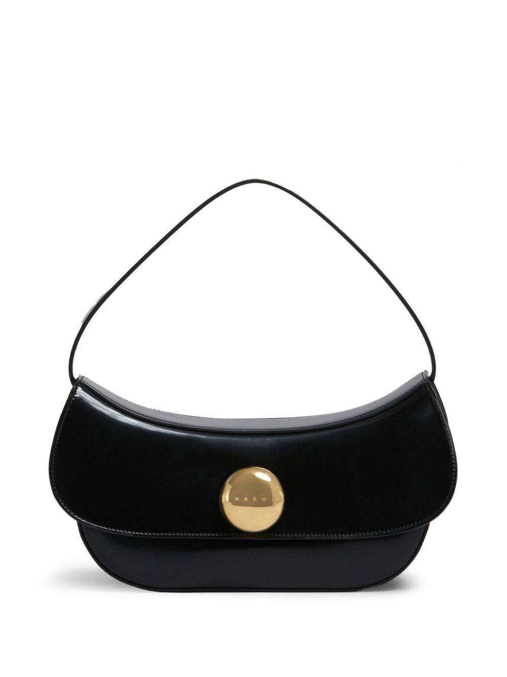 BOLSO HOBO M NEGRO CIERRE DORADO