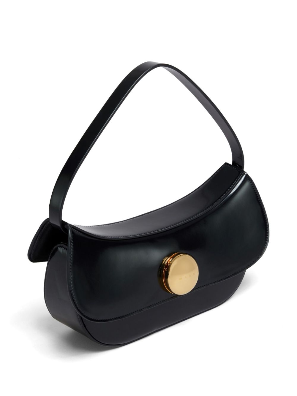 BOLSO HOBO M NEGRO CIERRE DORADO