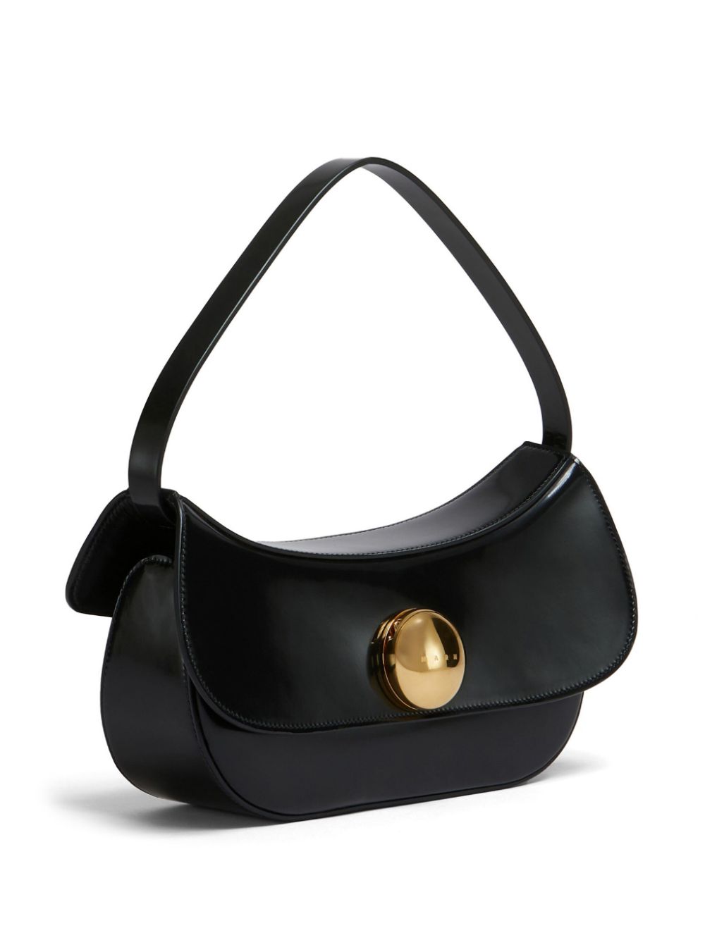 BOLSO HOBO M NEGRO CIERRE DORADO