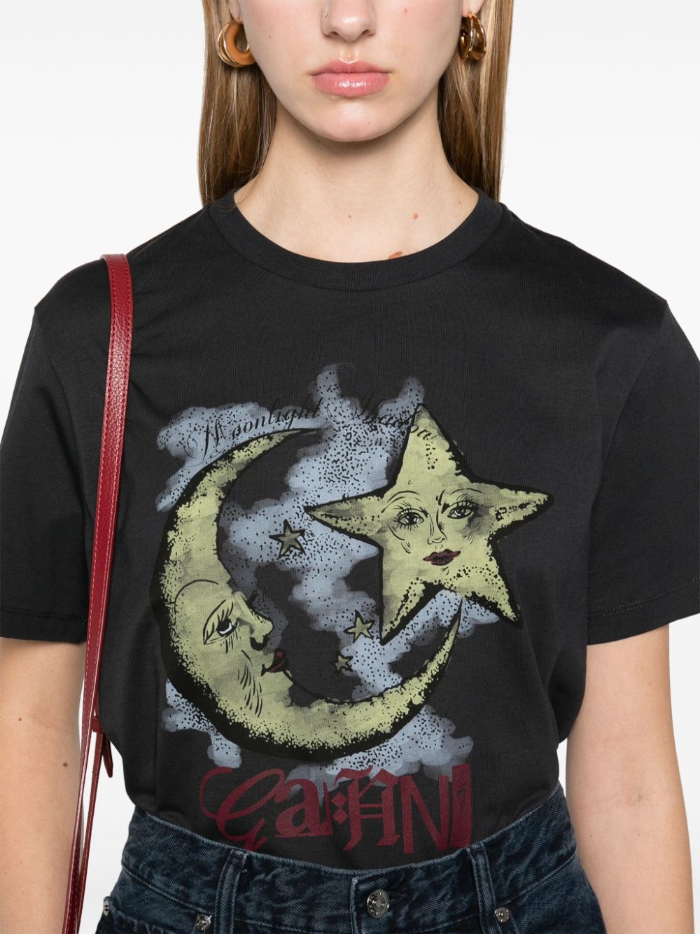 CAMISETA MC MOONLIGHT NEGRO VINTAGE