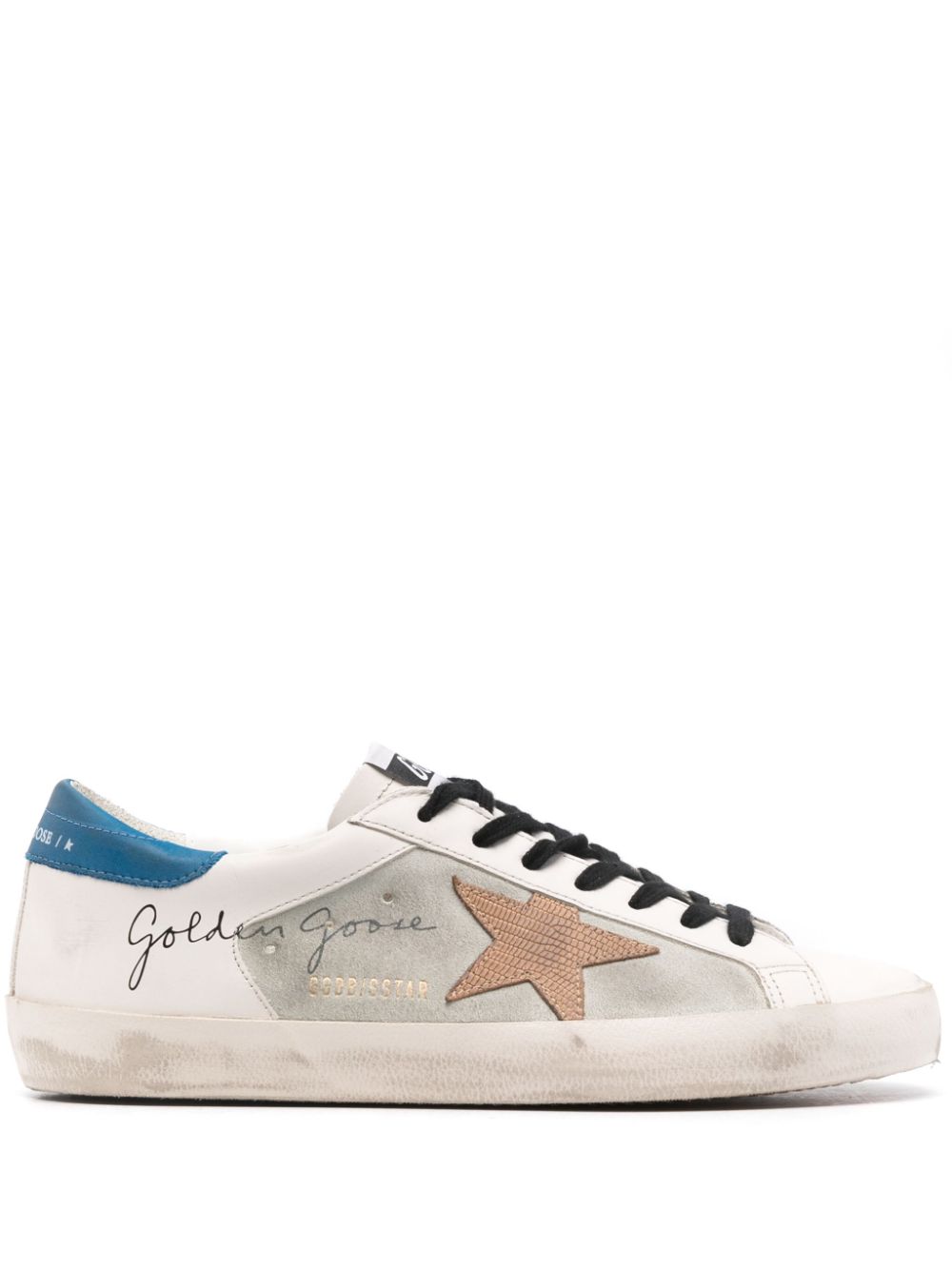 SNEAKER SUPER STAR BLANCO MARRON AZUL