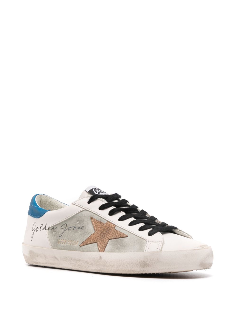 SNEAKER SUPER STAR BLANCO MARRON AZUL