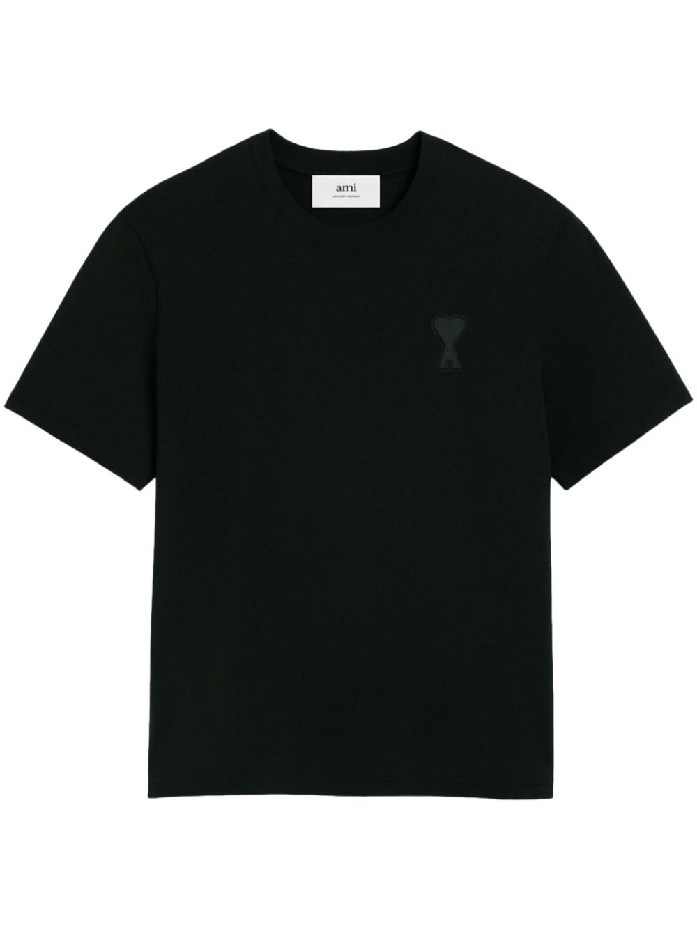 CAMISETA MC NEGRA LOGO RELIEVE NEGRO