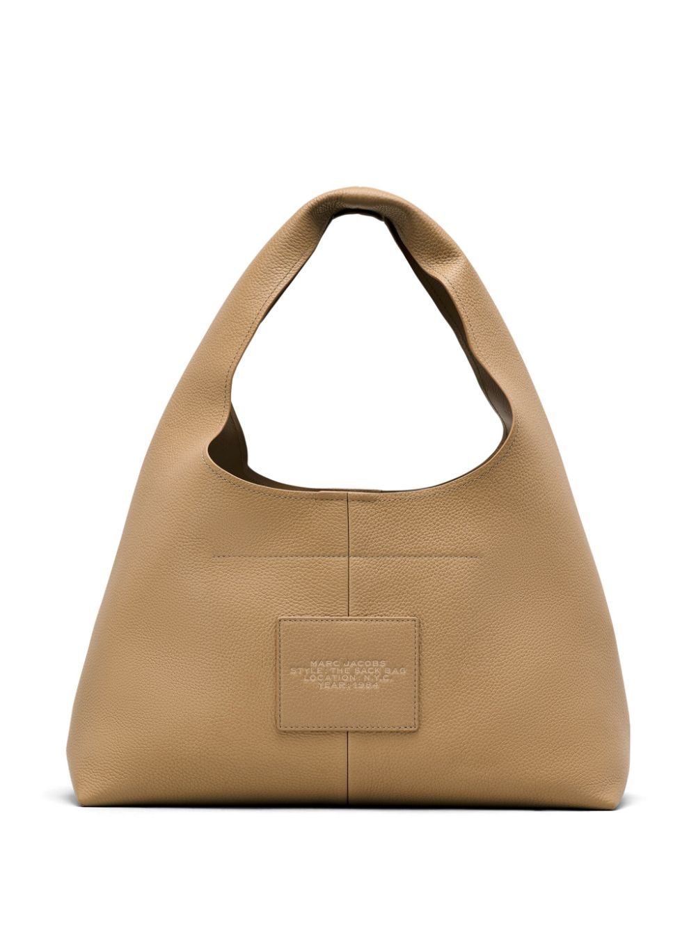 BOLSO PIEL THE SACK CAMEL LOGO BEIGE