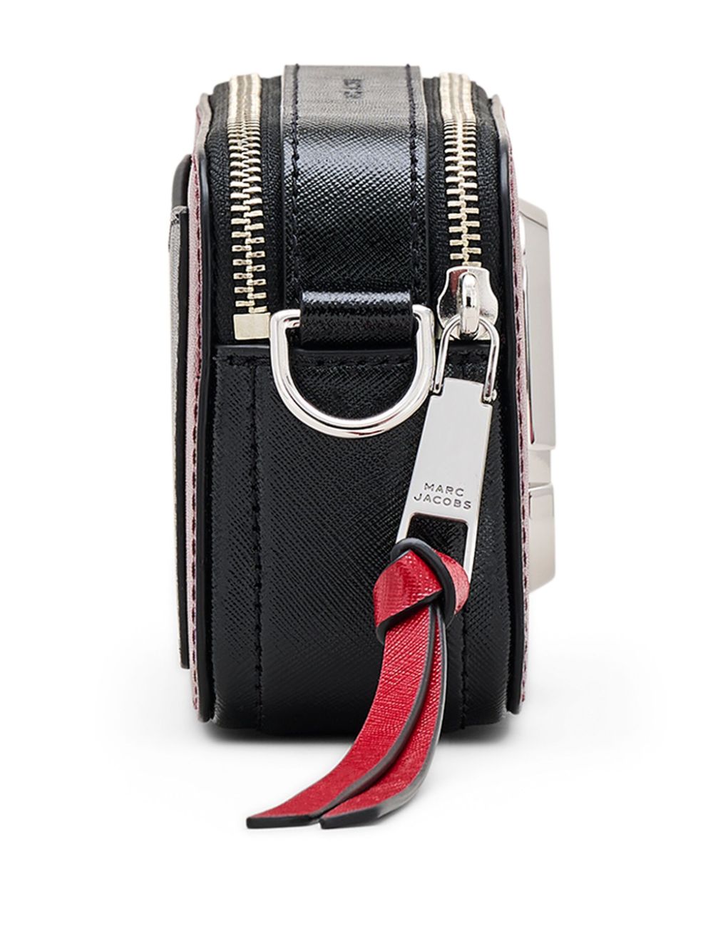 CROSSBODY SNAPSHOT PIEL GRANATE NEGRO