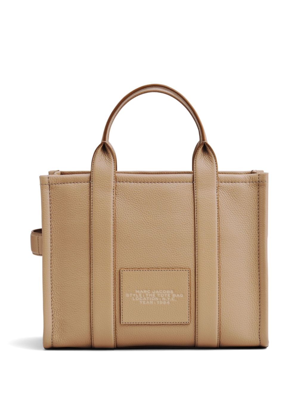 TOTE THE MEDIUM PIEL CAMEL LOGO