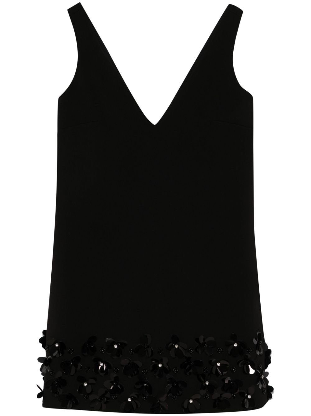 VESTIDO TIRANTES CREPE NEGRO