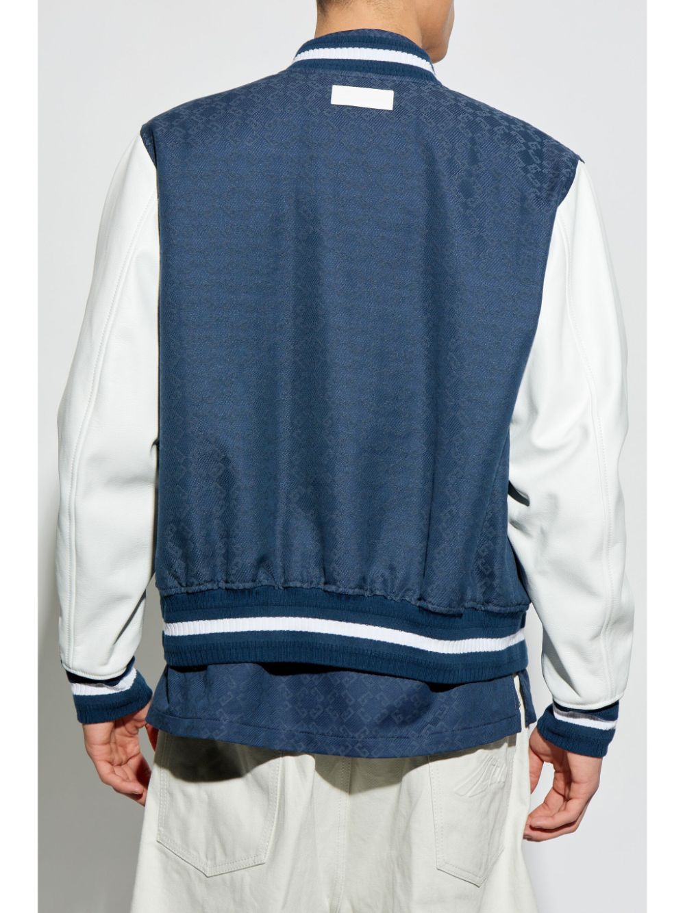 BOMBER VARSITY MARINO BLANCO ZIP