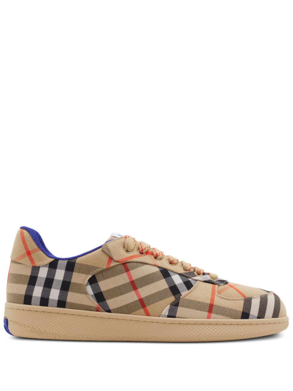 SNEAKER TERRACE BEIGE CAMEL CUADROS