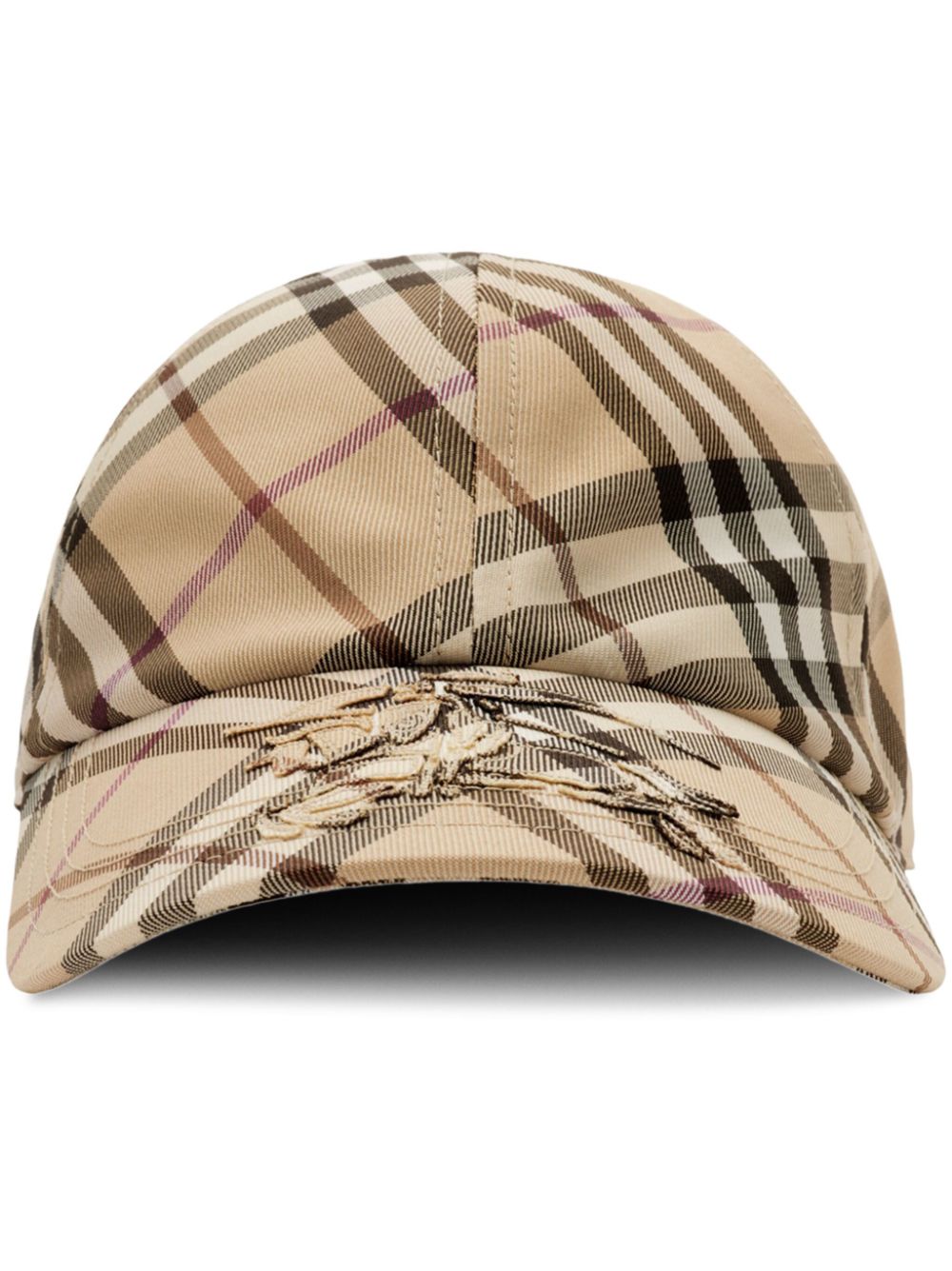 GORRA ESS BEIGE CUADROS