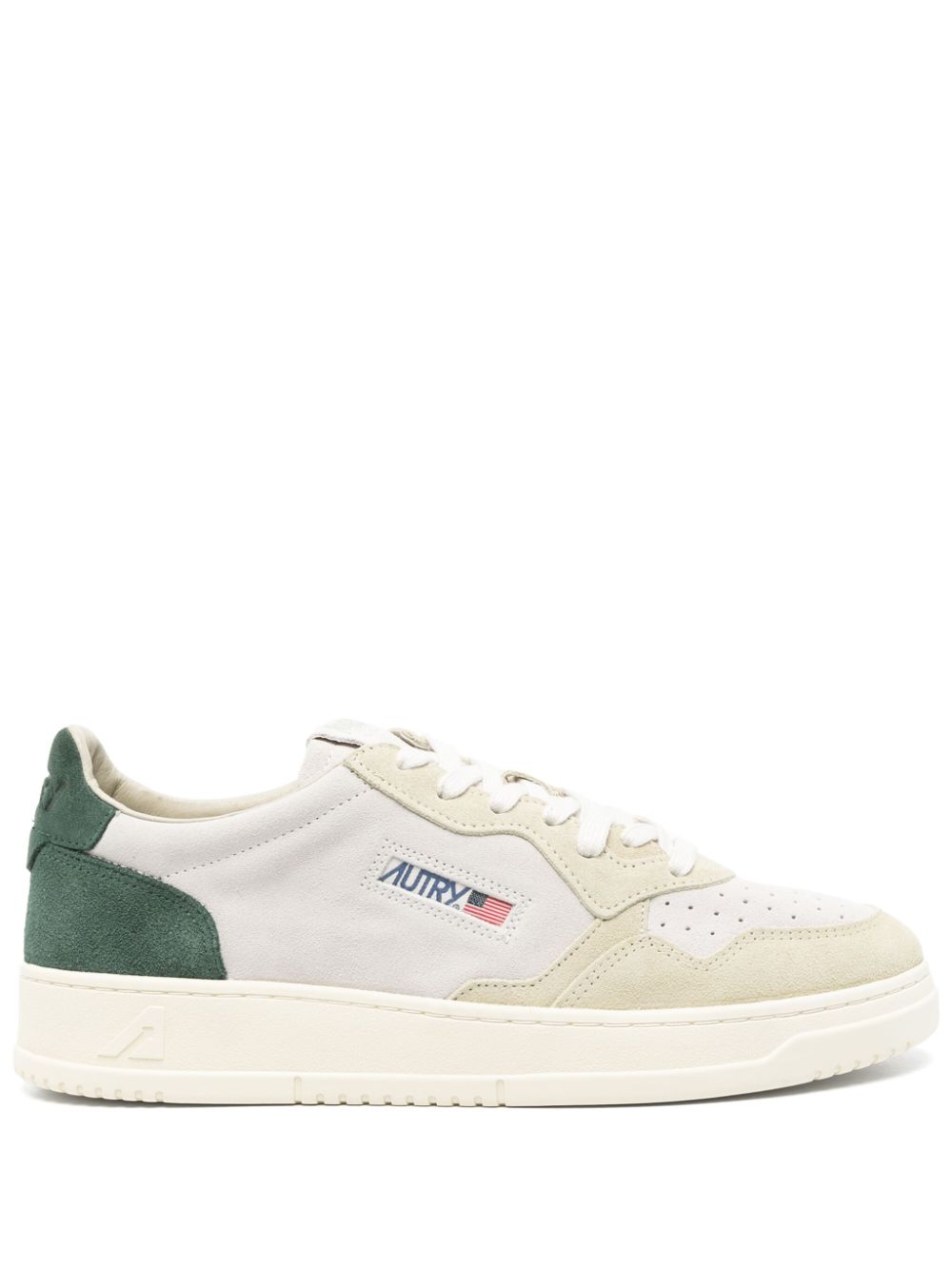 SNEAKER MEDALIST LOW BEIGE VERDE MILITAR