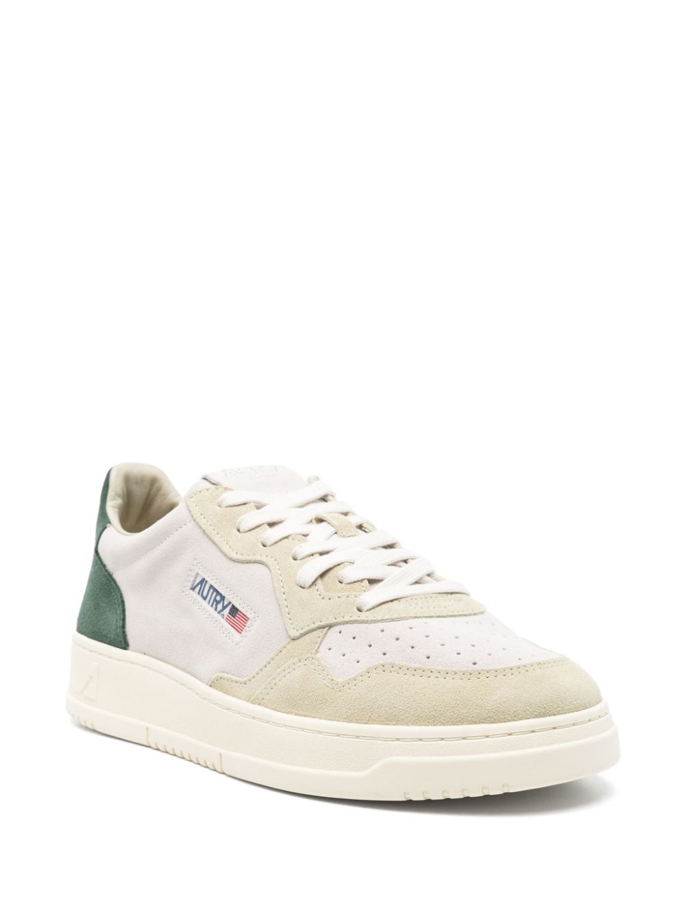 SNEAKER MEDALIST LOW BEIGE VERDE MILITAR