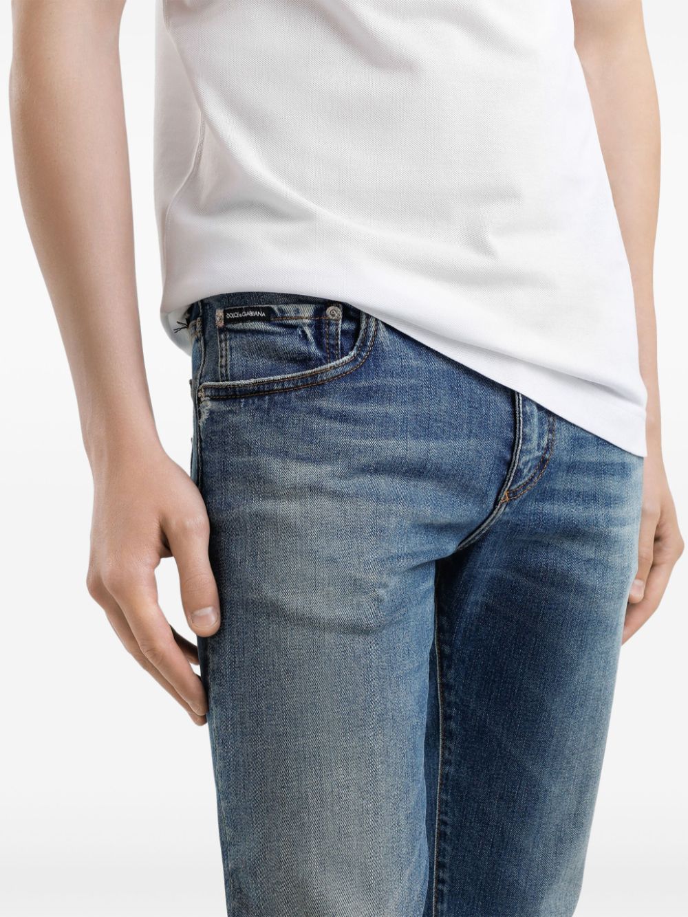 PANTALON JEAN DENIM ETIQUETA BICOLOR