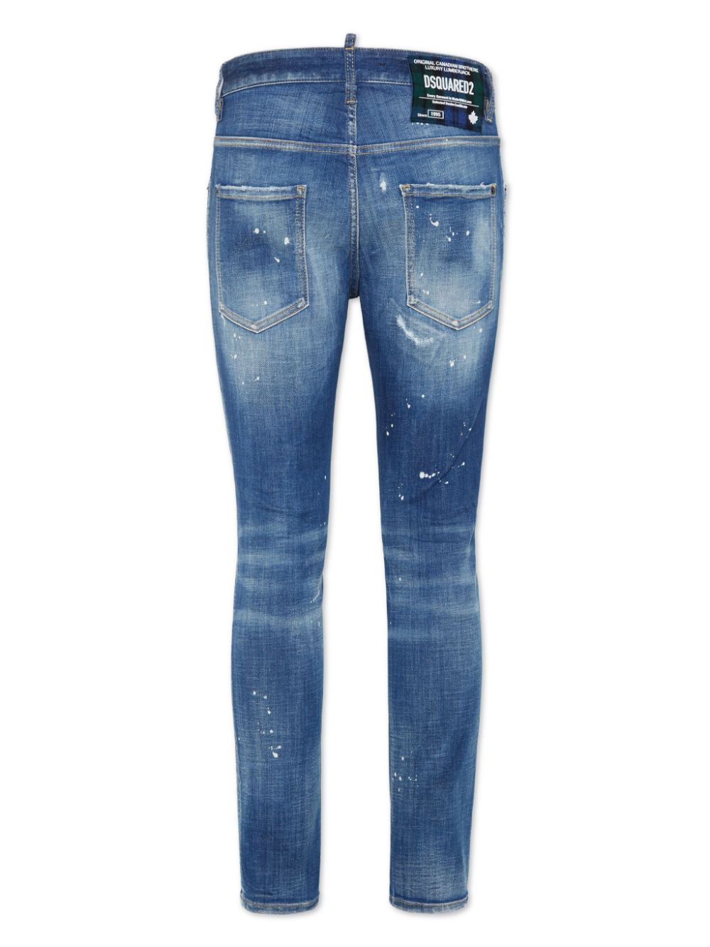 PANTALON JEAN DENIM ETIQ CUADRO ESCOCES