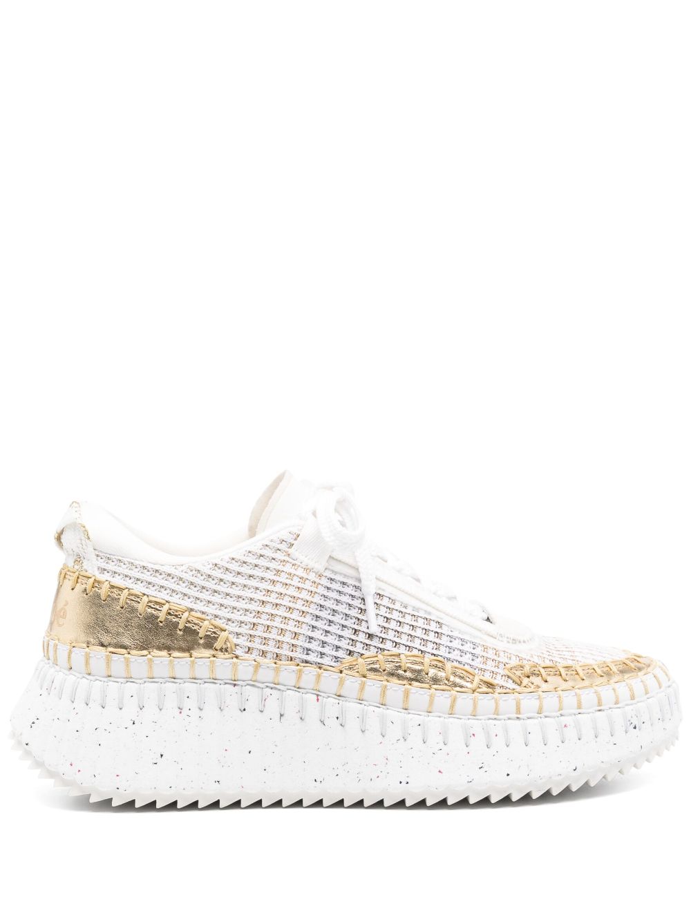 SNEAKER BLANCO DORADO