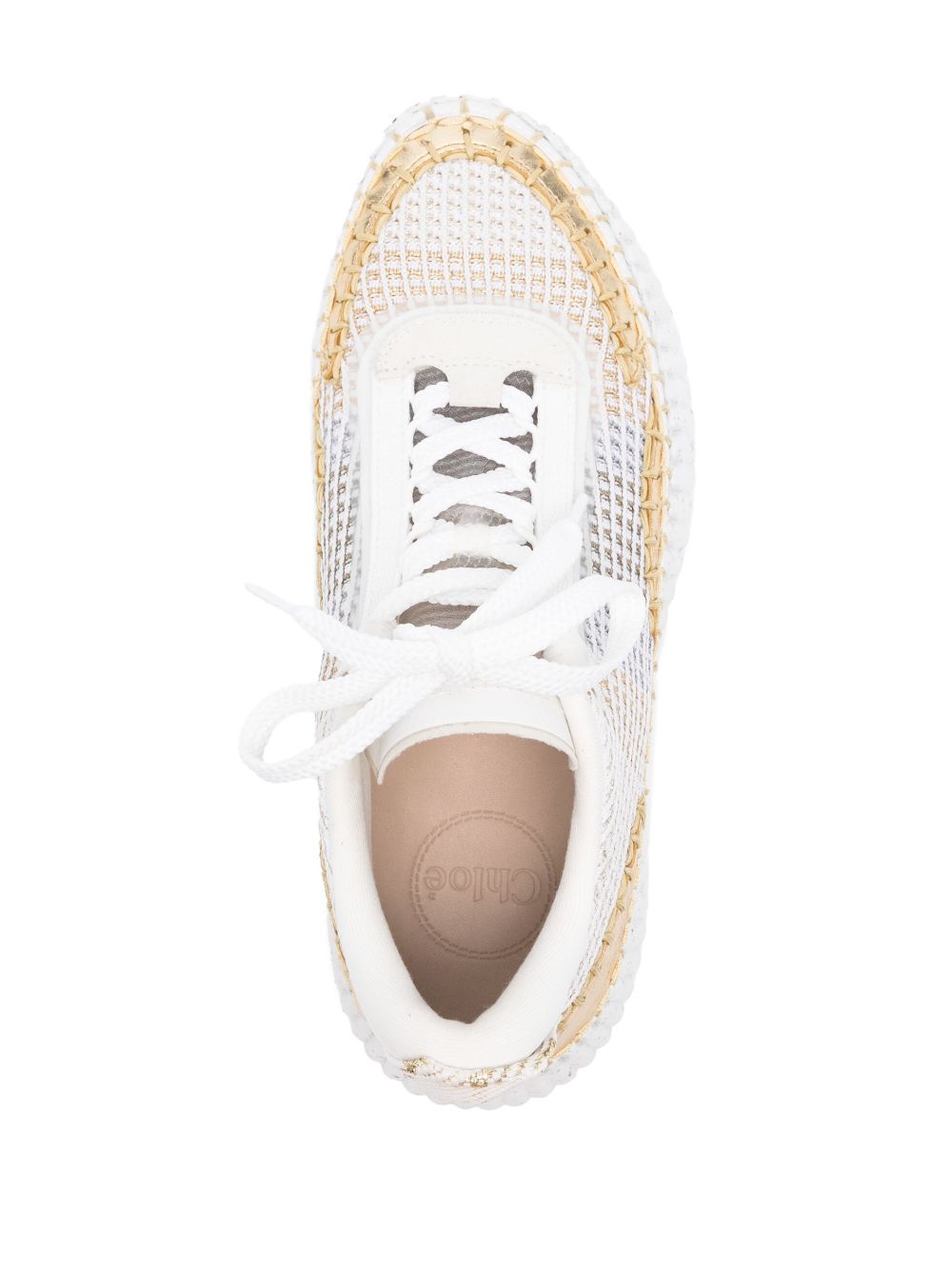 SNEAKER BLANCO DORADO