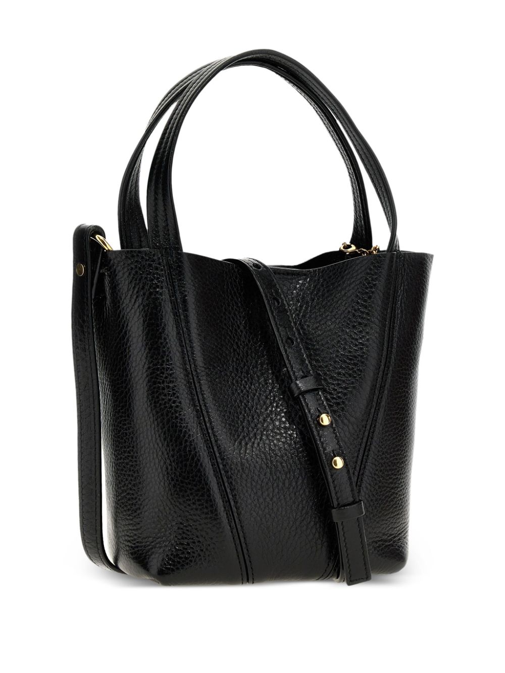 TOTE S NEGRO LOGO DORADO